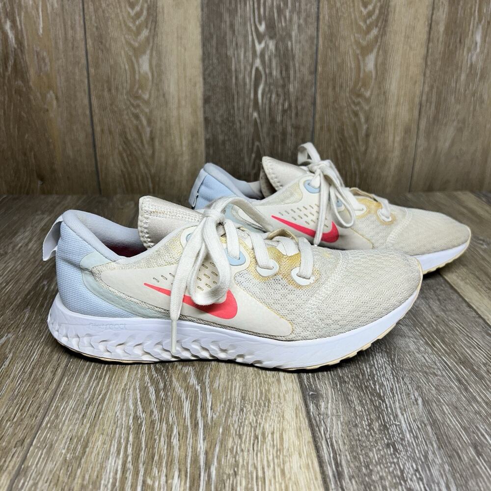 Nike React Legend Women’s US Size 7 White Mesh AA1626-102 Running Sneaker Shoes